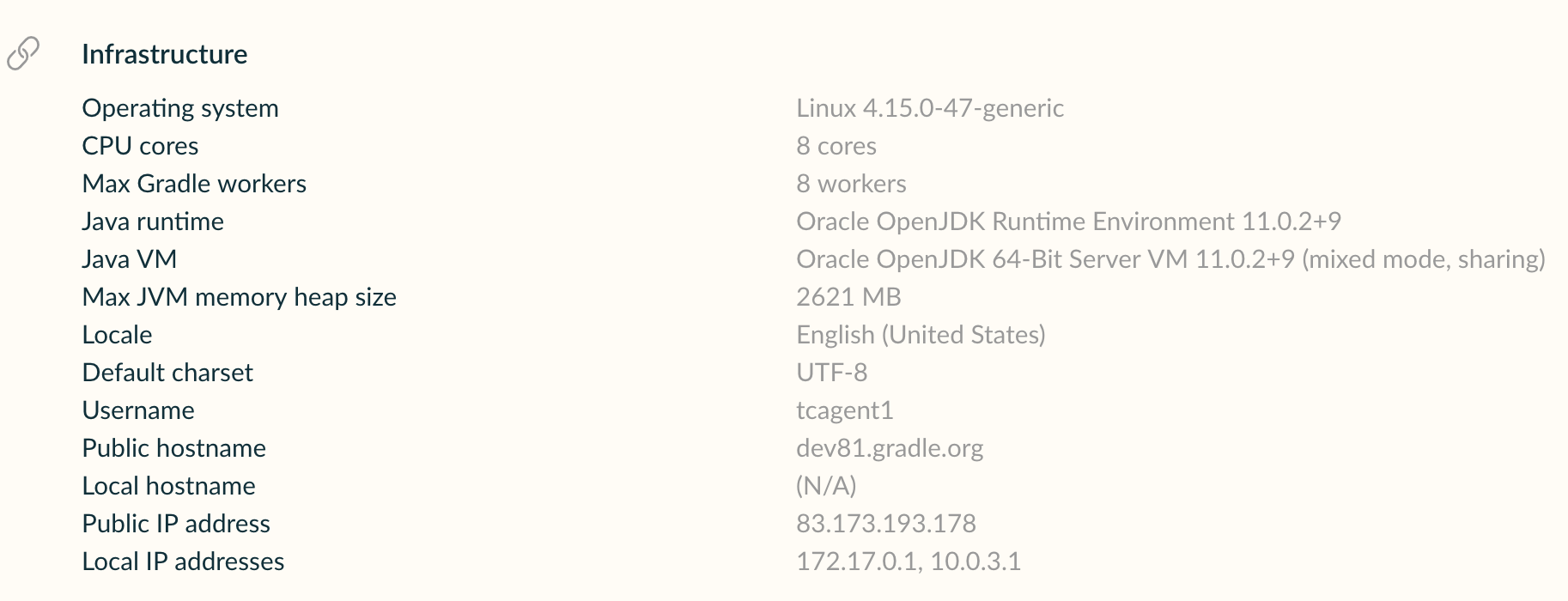 infra gradle